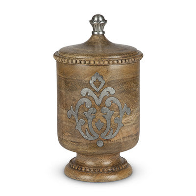 Heritage Inlay Wood Canister