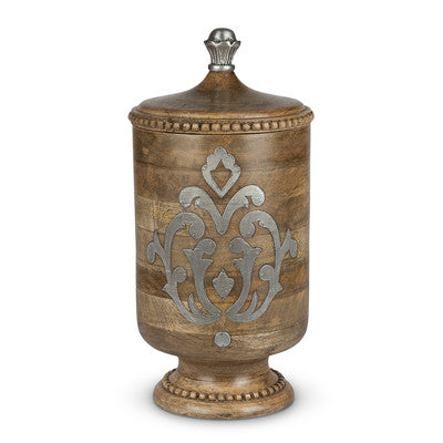 Heritage Inlay Wood Canister