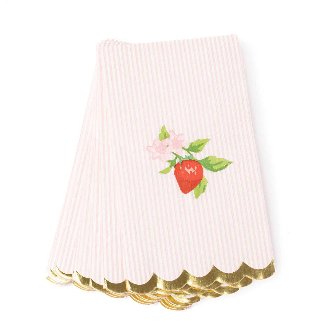 Paper Beverage Napkin Packs - Botanical Berry