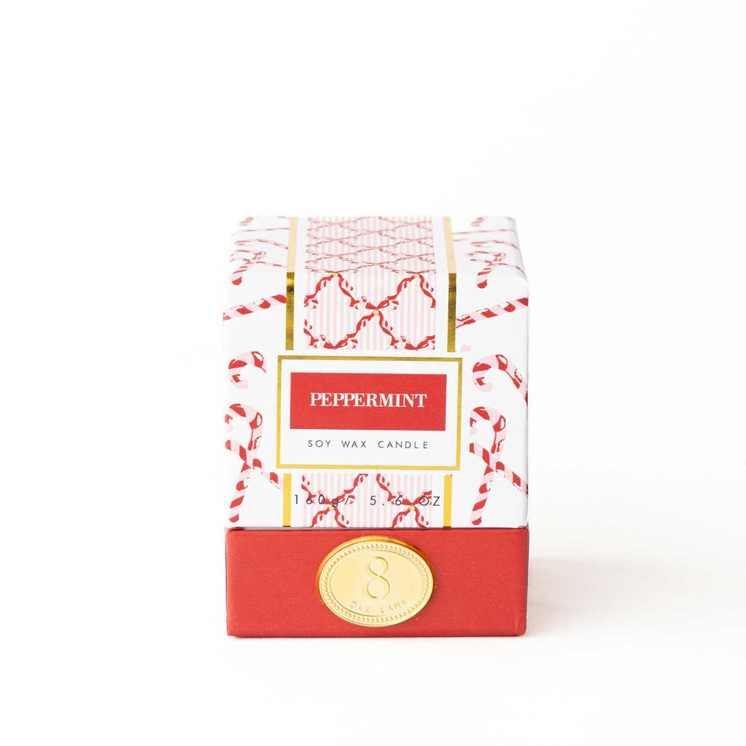 5.6oz Boxed Soy Candle - Peppermint