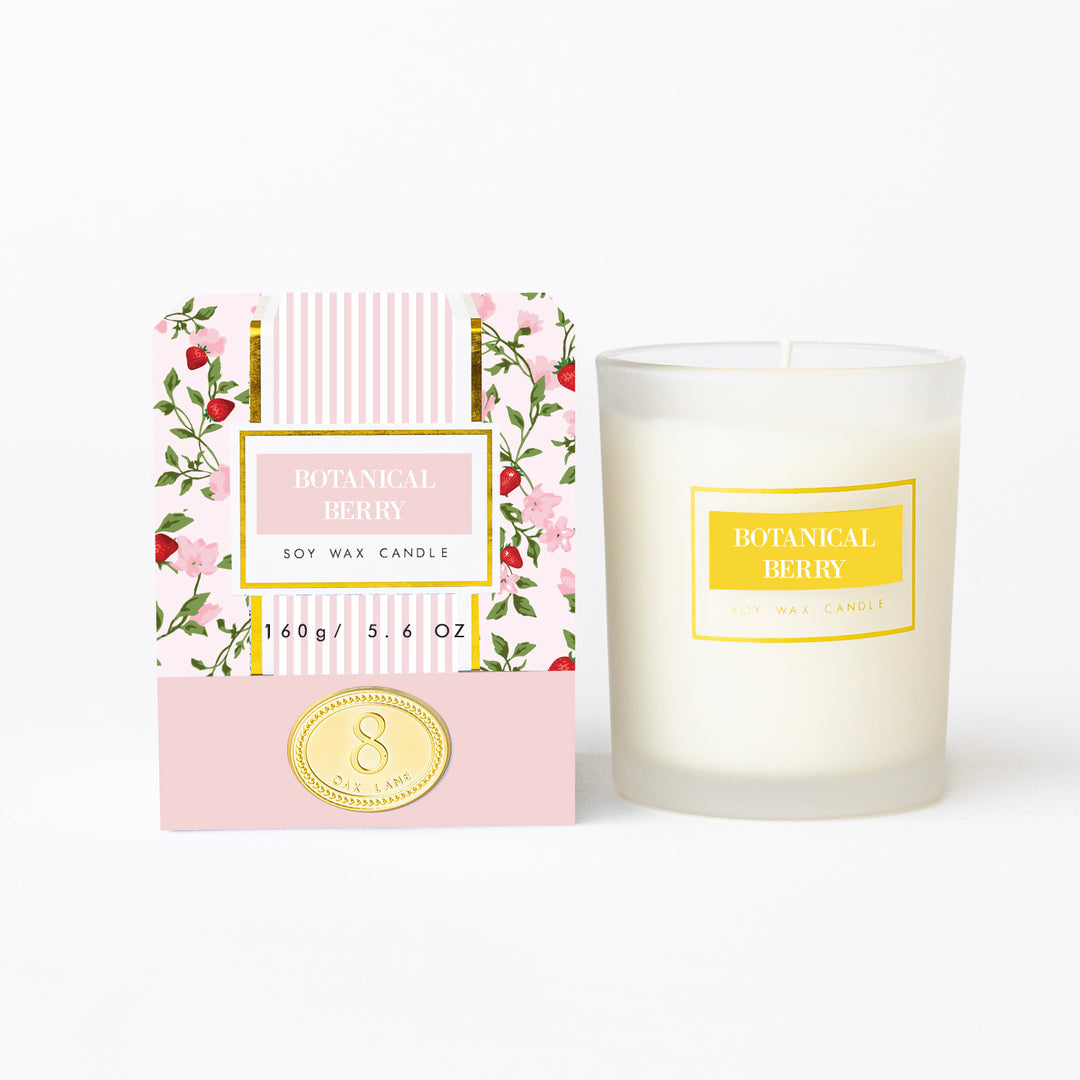 5.6 oz. Boxed Soy Candle - Botanical Berry