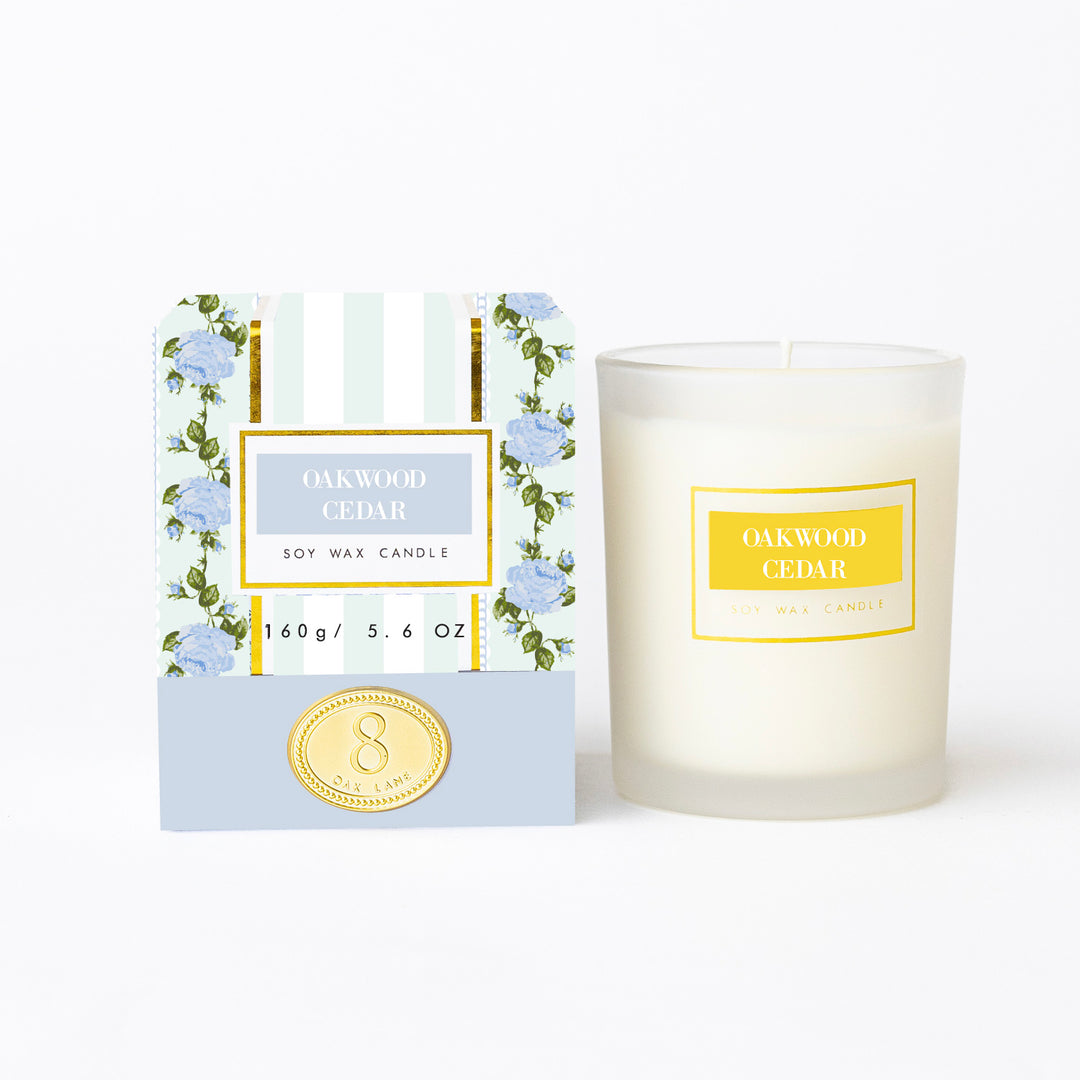 5.6 oz. Boxed Soy Candle - Oakwood Cedar
