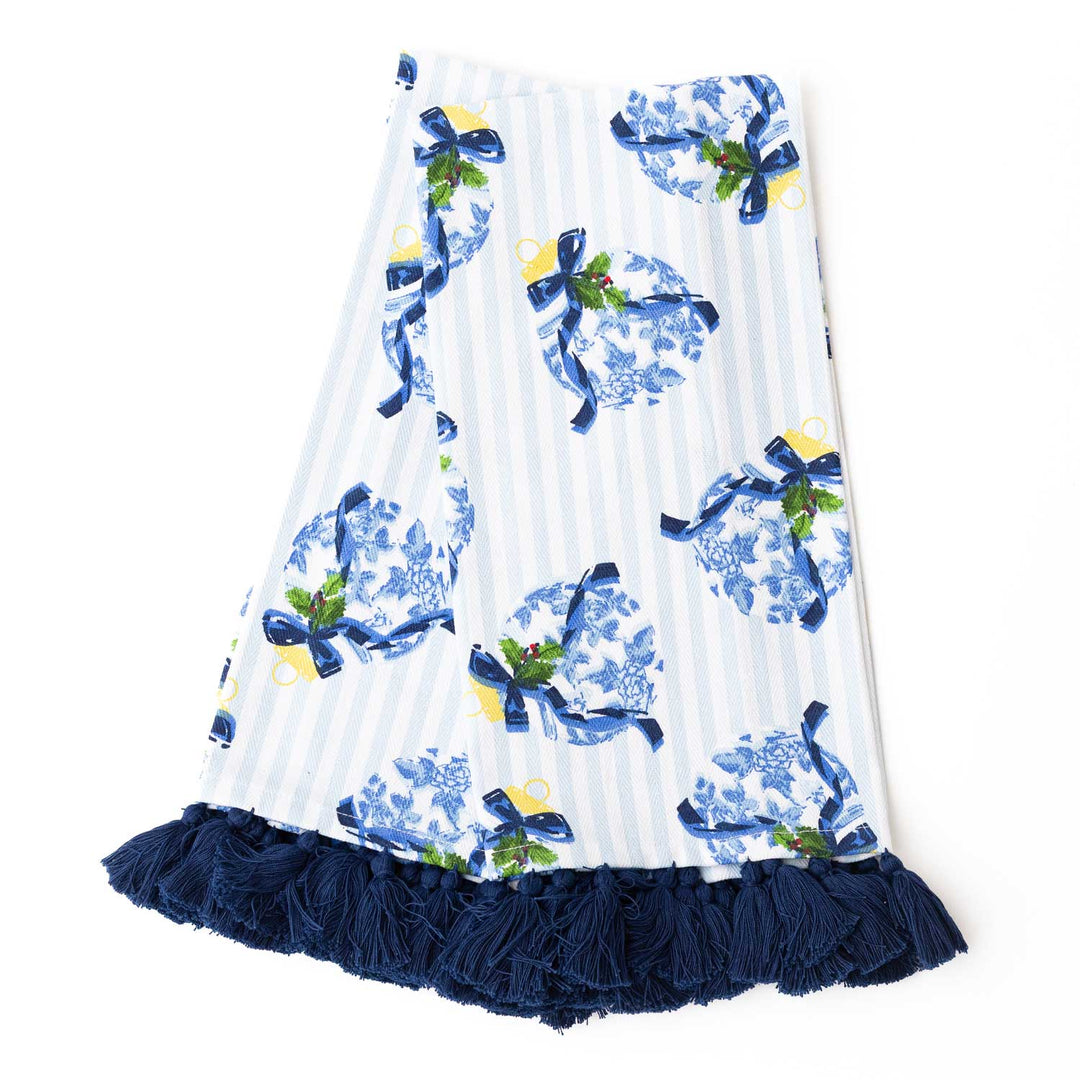 Tassel Kitchen Towel Set - Holiday Chinoiserie