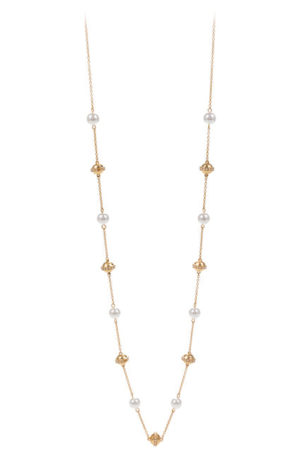 Everly Gold Pearl Necklace