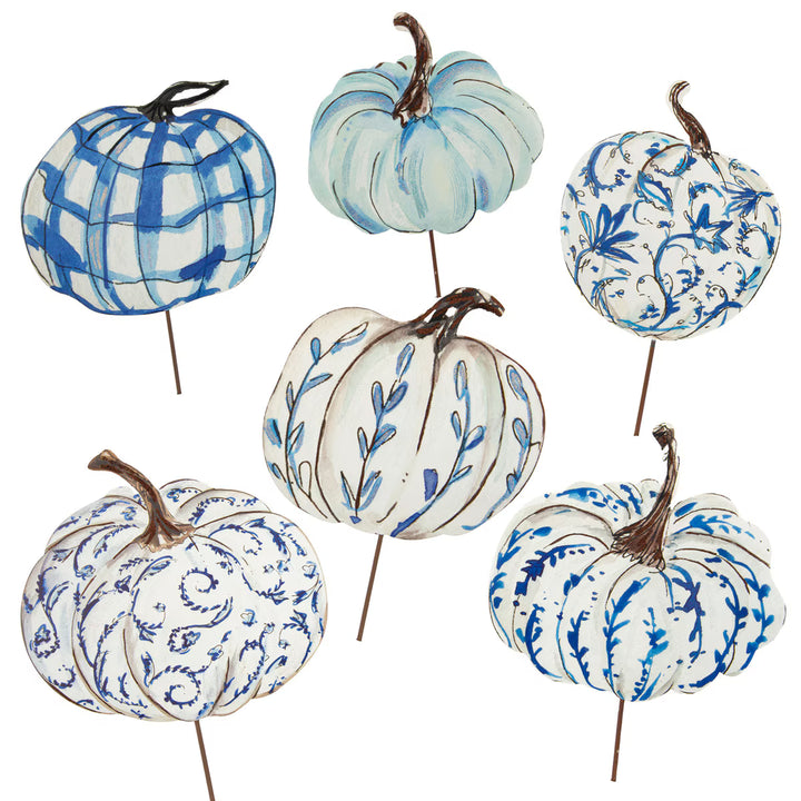 Blue and White Pumpkins