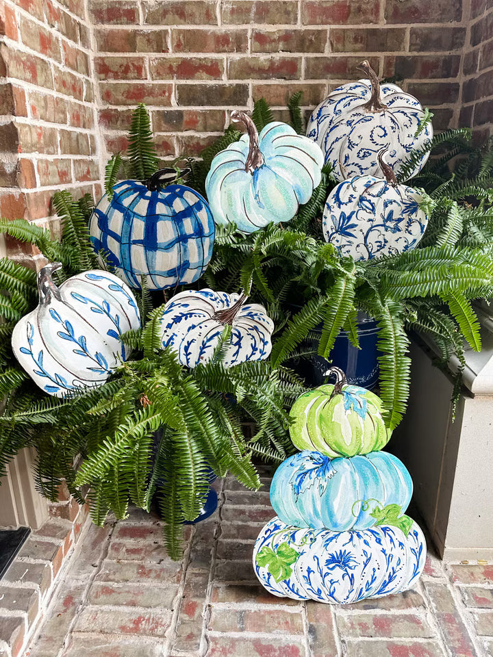 Blue and White Pumpkins