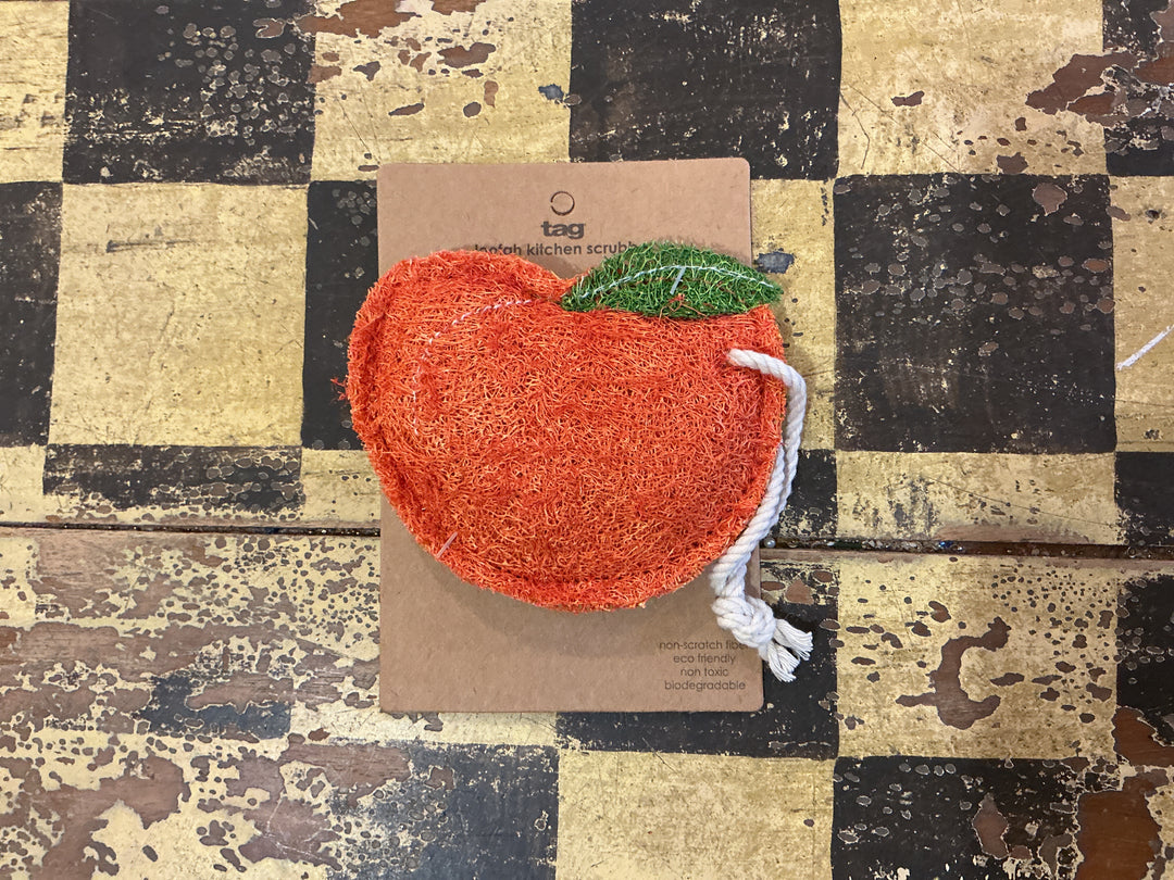 Peach Loofah Scrubber