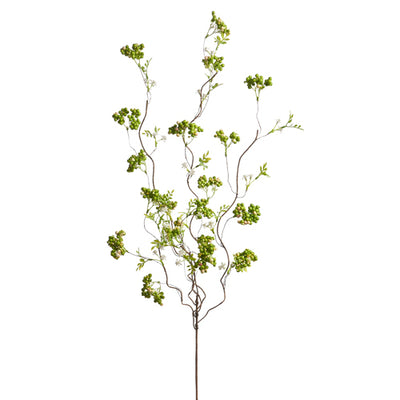 36" Green Sedum Berry Branch