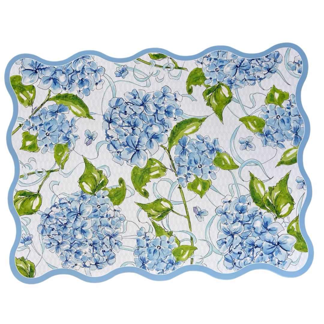 Blue Garden Party Hydrangeas Posh Placemat