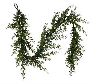 Wild Boxwood Garland Green  6' L