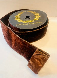 JME Velvet Metallic Dupion Fused Dark Brown