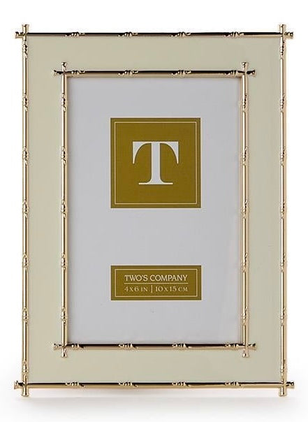 Gold Bamboo Edge 4x6 Metal Frame Asst 3 Colors
