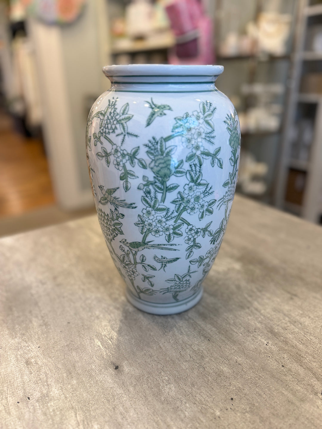 12" Porcelain Ginger Jar