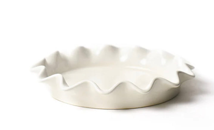 Signature White Ruffle Pie Dish (Small)