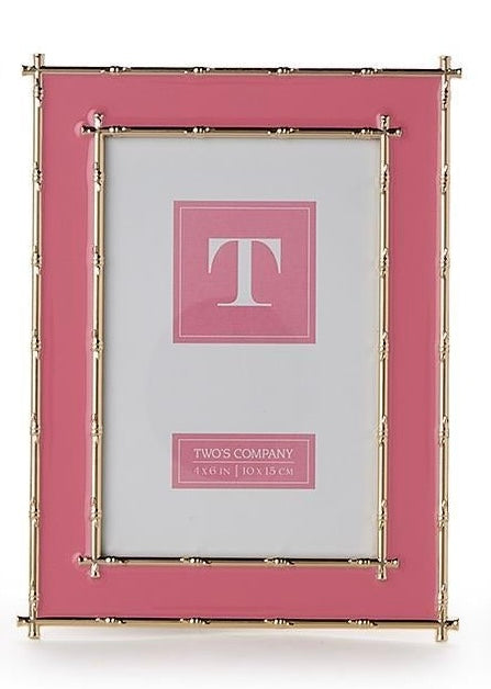 Gold Bamboo Edge 4x6 Metal Frame Asst 3 Colors