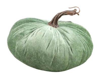 Sage Green Velvet Pumpkin