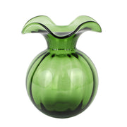 Green Hibiscus Fluted Vase