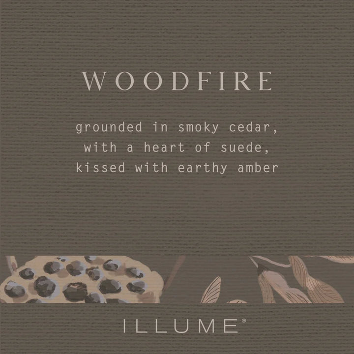 Woodfire Glass Acorn Candle