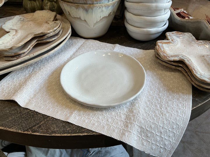 FarmHouse Round Salad - Eyelet White