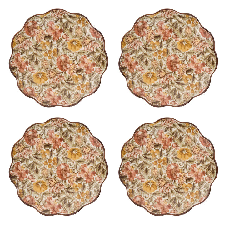 Willa Cocktail Plate Set/4 -  Amber
