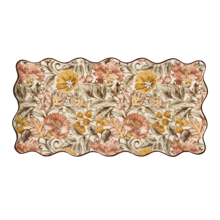 Willa 14" Hostess Tray - Amber