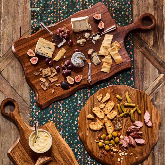 Puro Round Serving Board - Teak