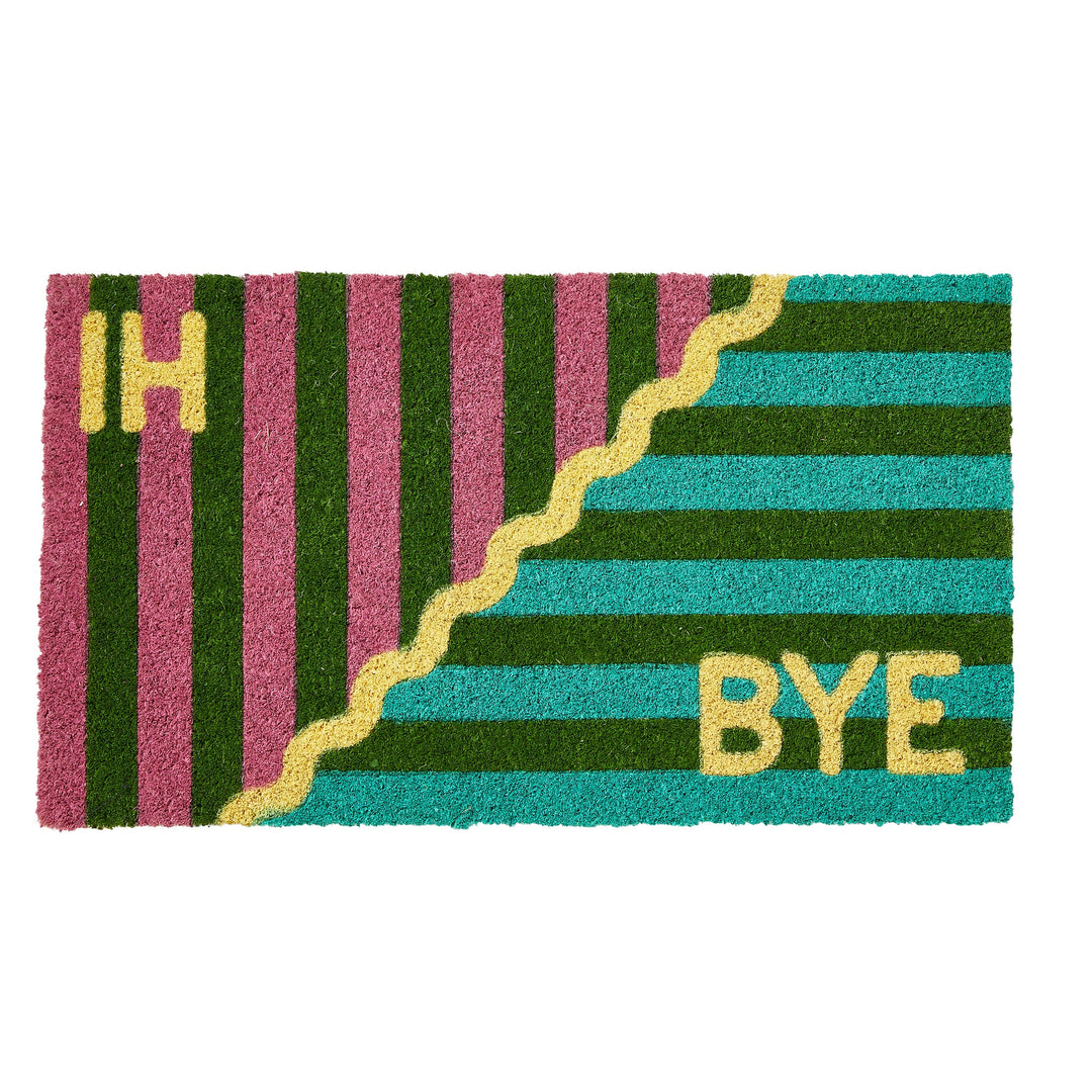 Cabana Stripe Non Slip Coir Mat