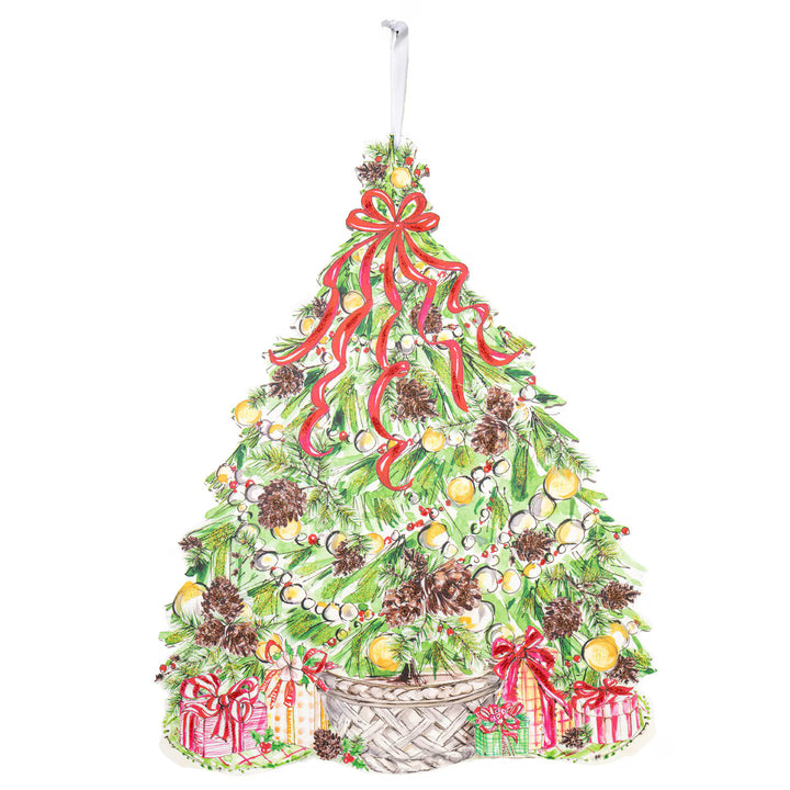 Beck's Traditional Pinecone Tree  PVC Door Hanger