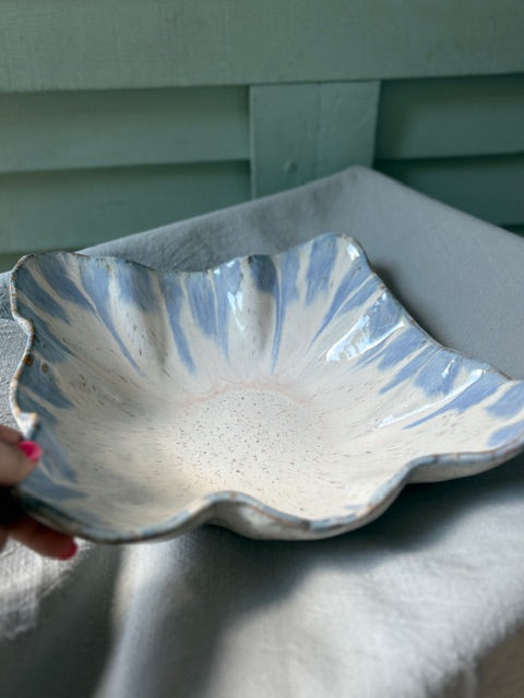 Square Point Bowl - Blue Willow