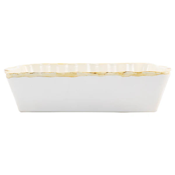 Italian Bakers White Large Rectangular Baker