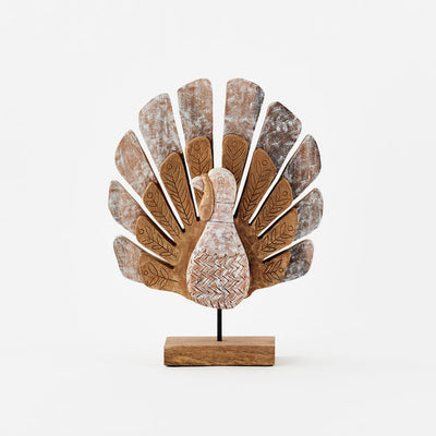 Wooden Turkey Decor