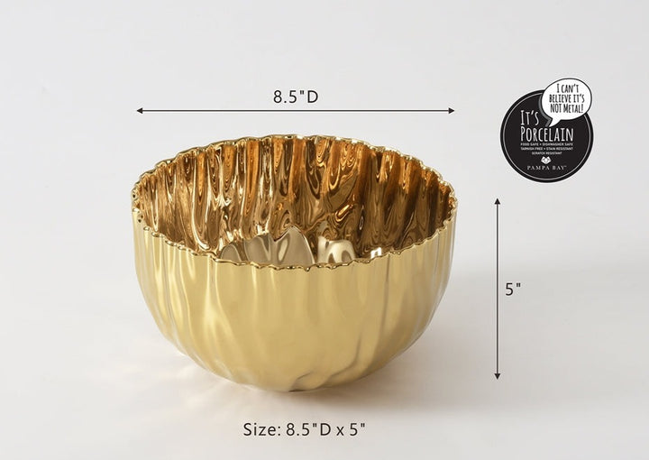 Mascali Gold Medium Bowl