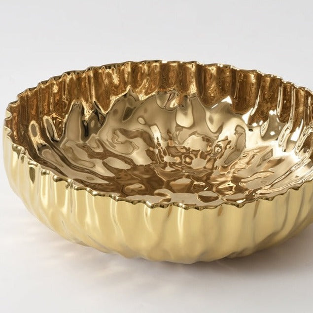 Mascali Gold Extra Large Shallow Bowl