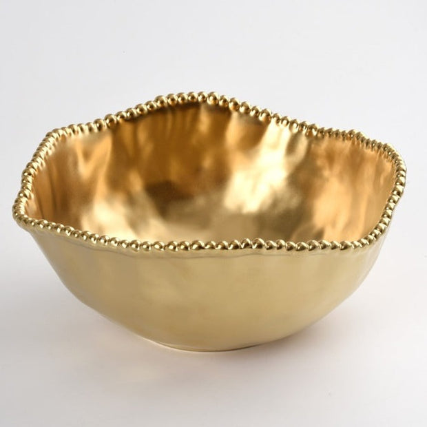 Monto Carlo Gold Large Salad Bowl