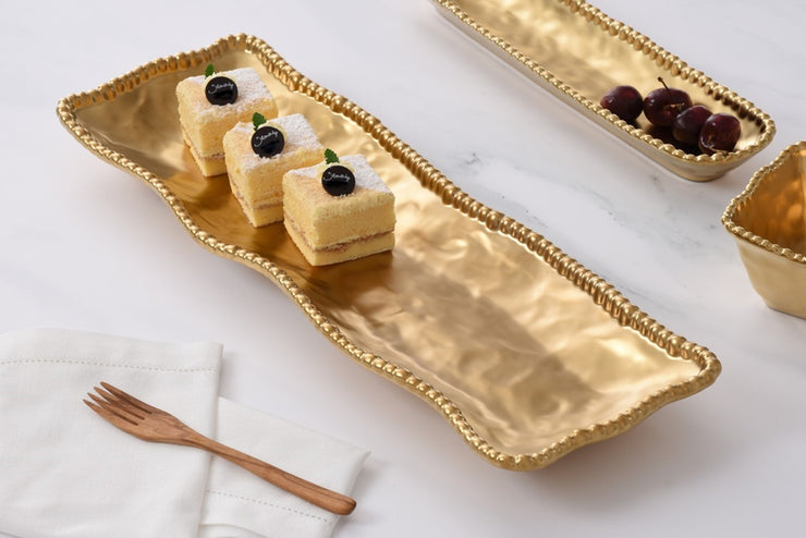 Pampa Bay Rectangular Serving Piece - Gold