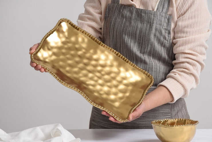 Pampa Bay Medium Platter - Gold