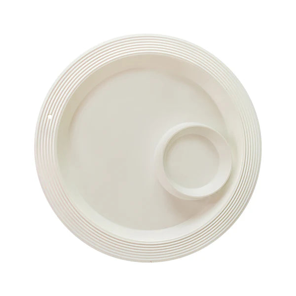 Nora Fleming chip & dip - pinstripes