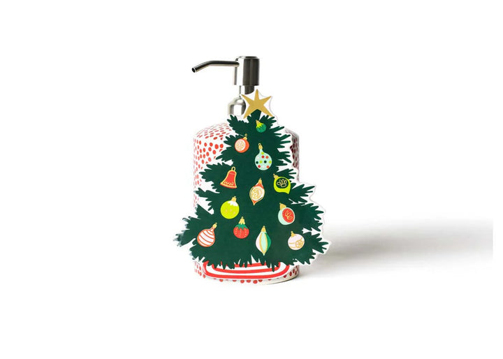 Happy Everything Mini Cylinder Soap Pump - Red Small Dot