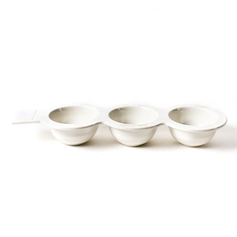 Mini Trio Bowl-White Stripe