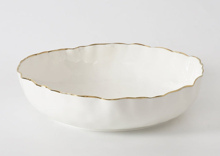 Portofino White Extra Large Shallow Bowl