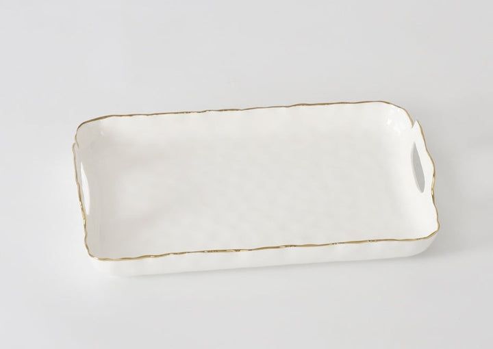 Portofino White Tray w/ Handles