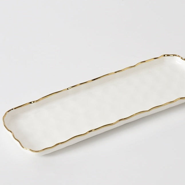 Portofino White Small Rectangular Tray