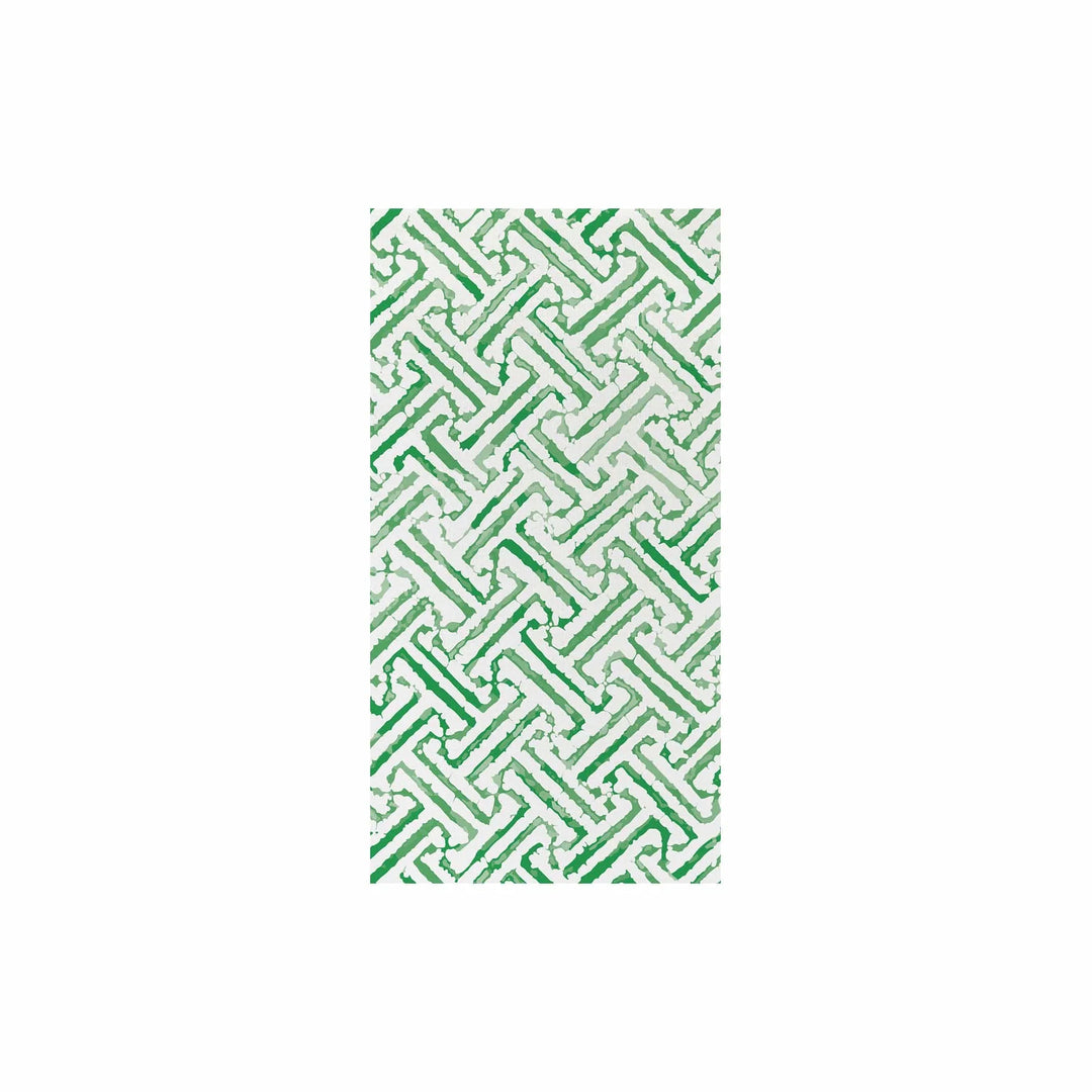 Paper Soft Napkins | Greek Key Green