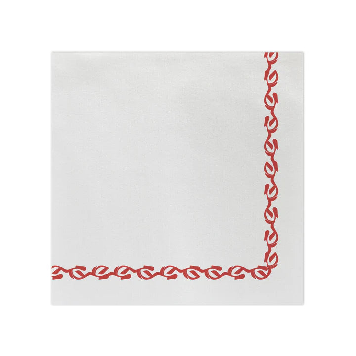 Paper soft Napkins Florentine Red Dinner Towels (pack of 20)