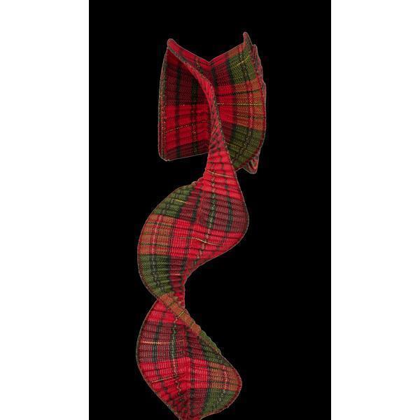 Pleated Plaid Ribbon 3x5