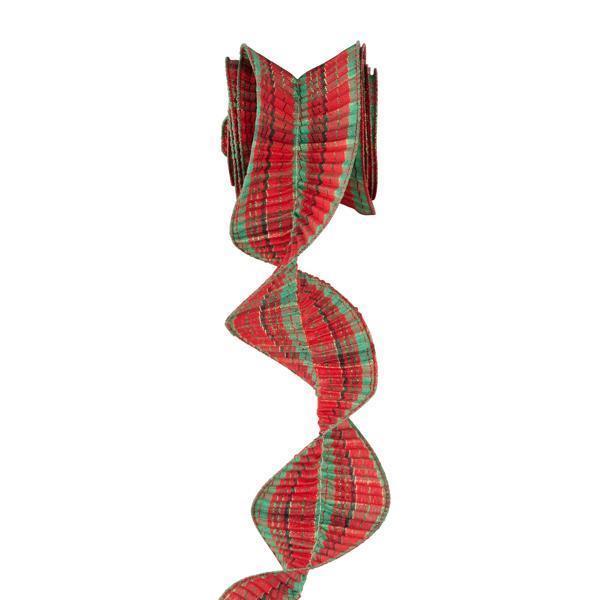 Pleated Plaid Ribbon 3x5