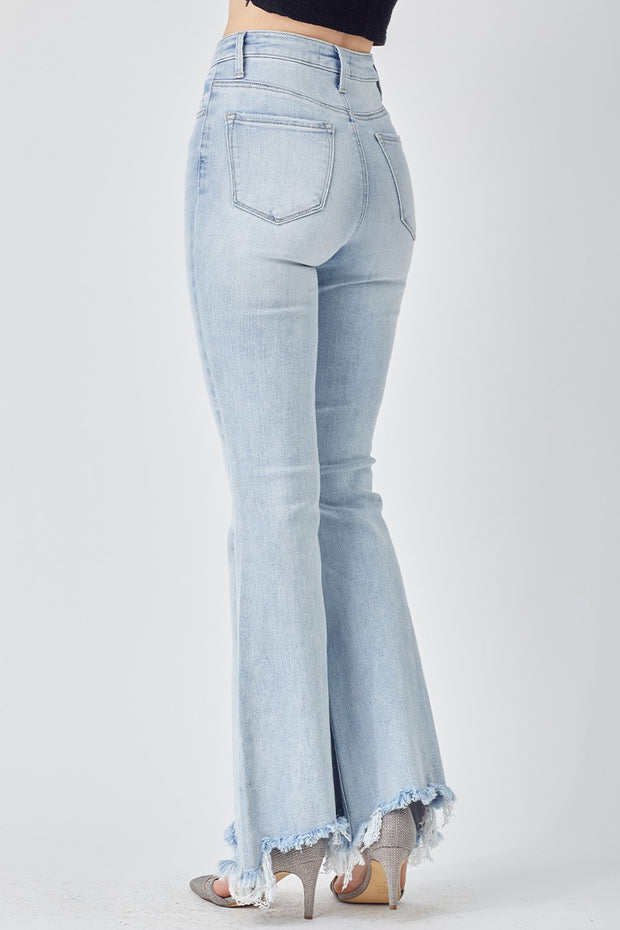 High Rise Wide Flare Jeans