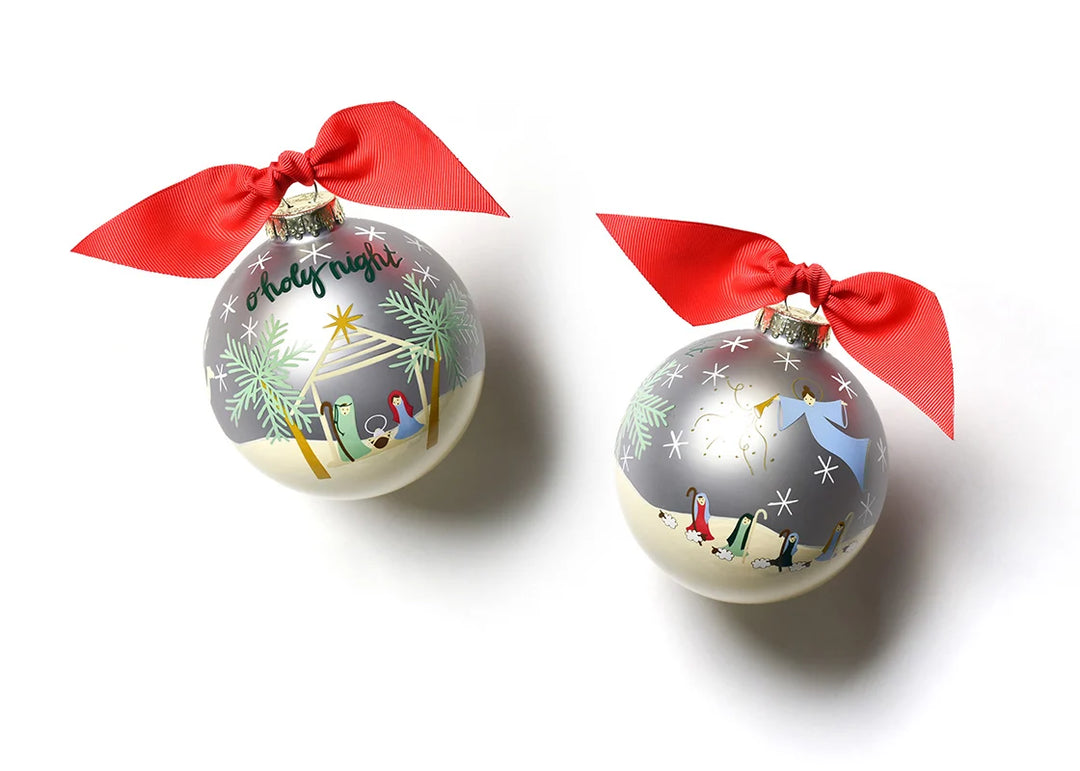 O Holy Night Glass Ornament