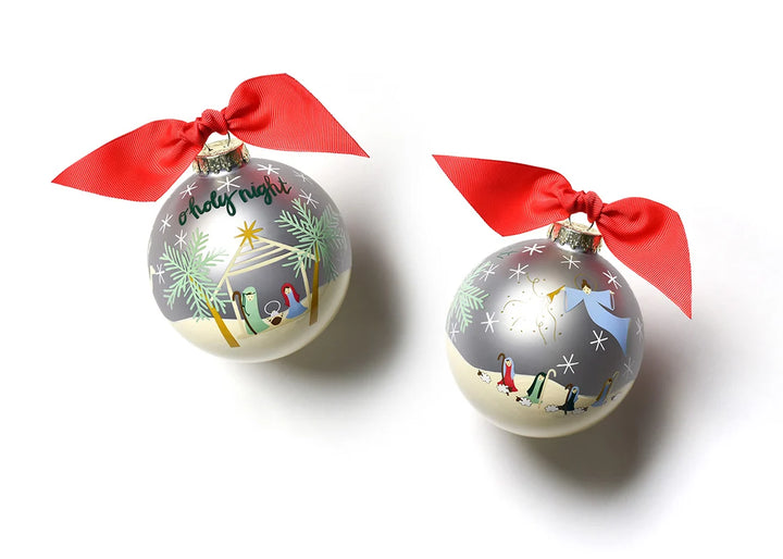 O Holy Night Glass Ornament
