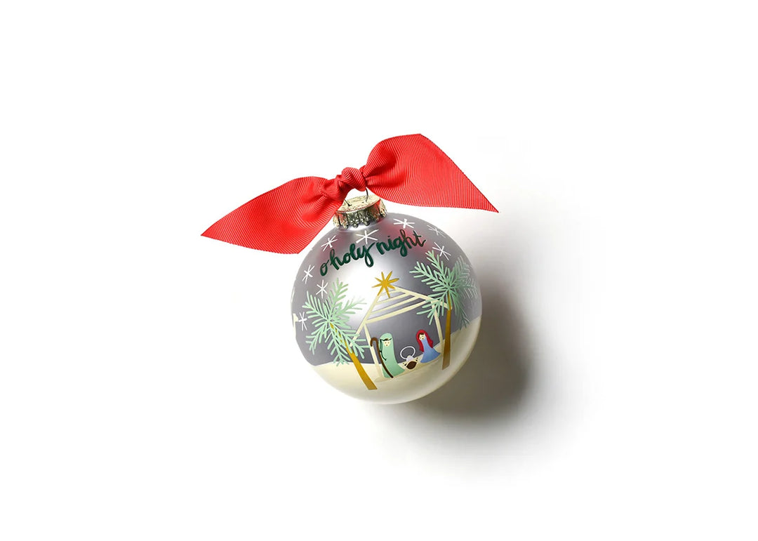 O Holy Night Glass Ornament